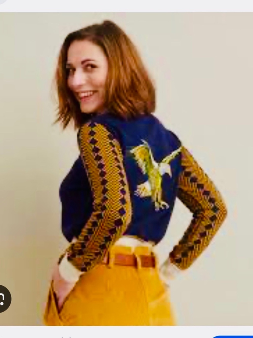 Palava Eagle embroidered cardigan XL